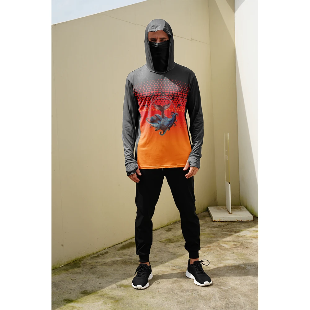 Summer Clothing - Fishing Shirts Men Sun Protection Hoodie