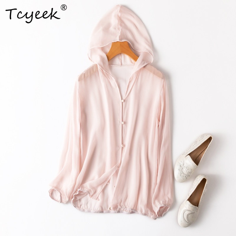 Summer Clothing - Tcyeek 100% Real Mulberry Silk Woman