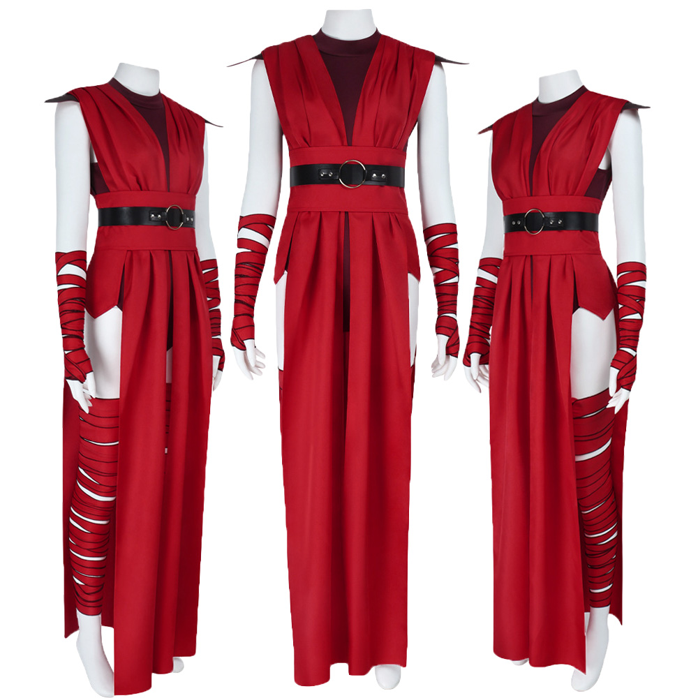 Romper Playsuit Women - Nightsisters Merrin Cosplay Costume Woman Red