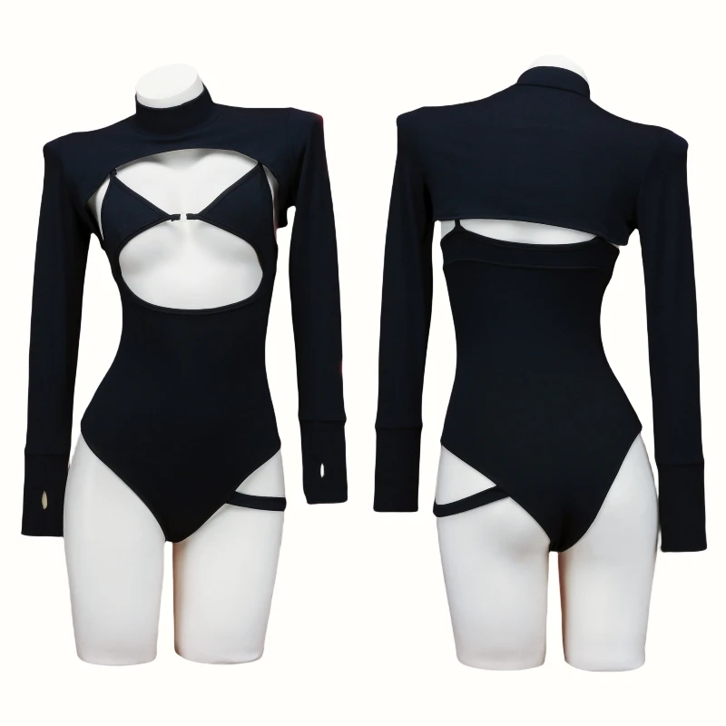 Anime Gothic  Hollow Out Sleev - đánh giá và giá Romper Playsuit Women