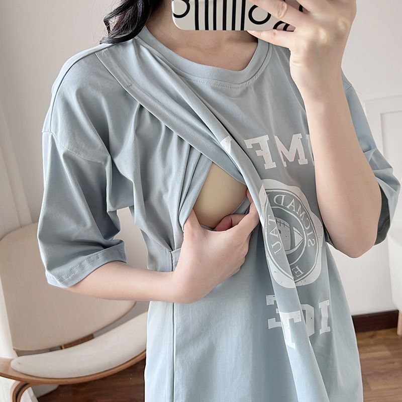 Nursing Dress Pregnant Breastf - đánh giá và giá Summer Clothing