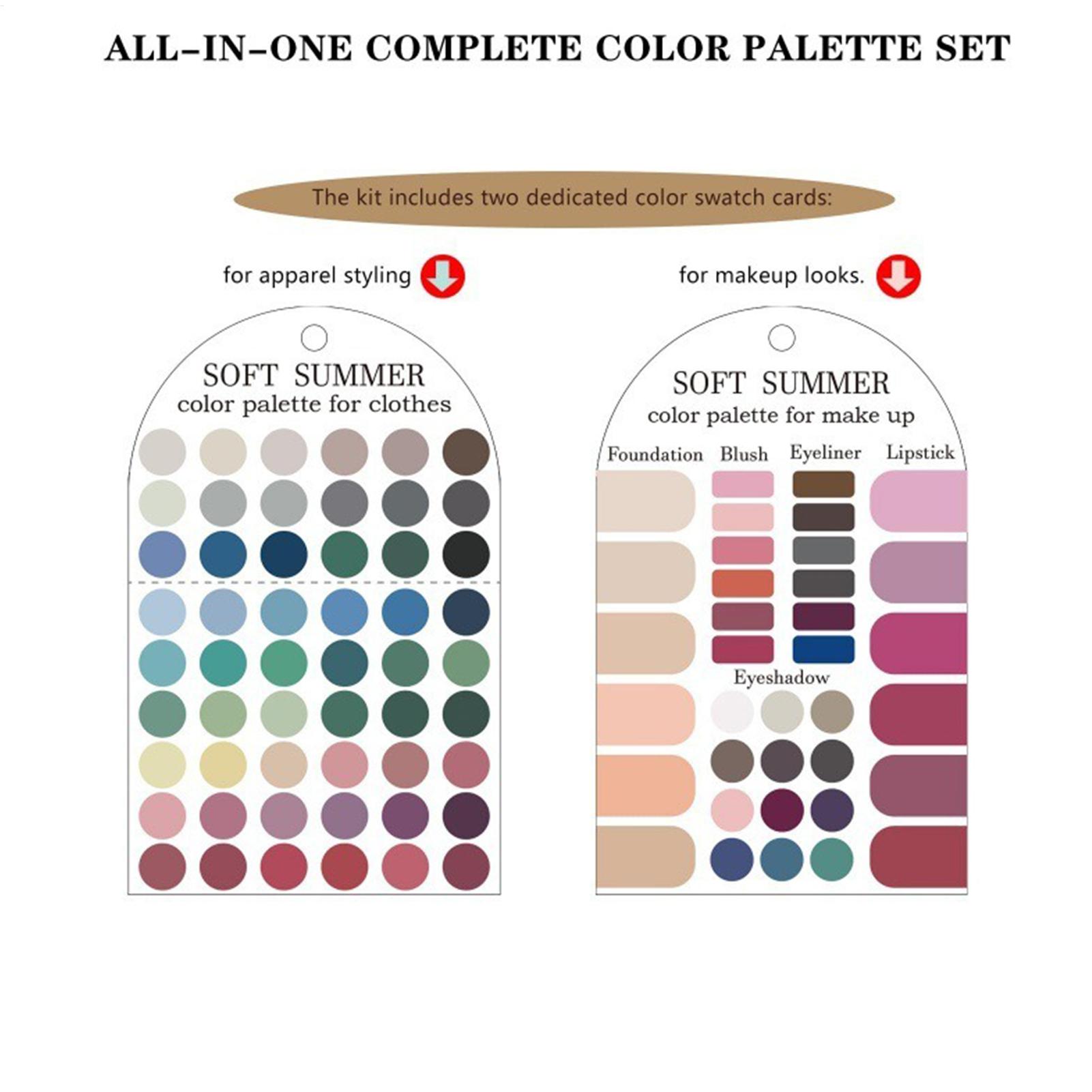 2pcs Soft Summer Color Palette - đánh giá và giá Summer Clothing Color Palette