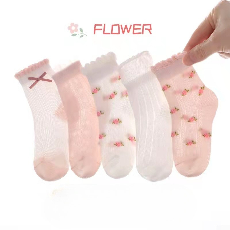 Girls Socks Cute Flowers Patte - đánh giá và giá Summer Clothing Baby Girl