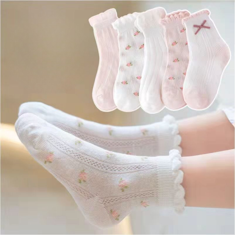 Girls Socks Cute Flowers Patte - đánh giá và giá Summer Clothing Baby Girl