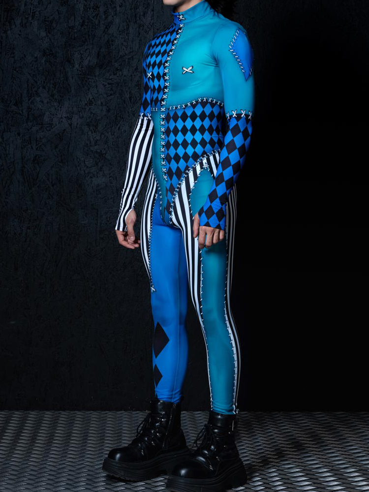 Clown Adult Robot Cosplay Jump - đánh giá và giá Summer Vacation Clothing Men