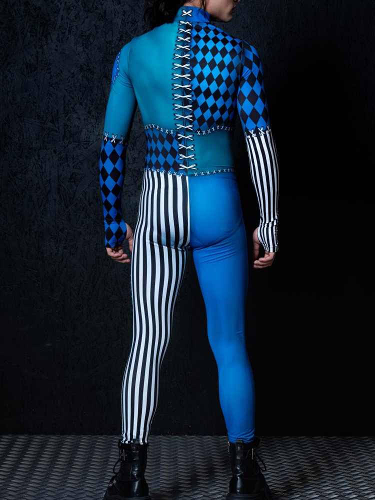 Clown Adult Robot Cosplay Jump - đánh giá và giá Summer Vacation Clothing Men