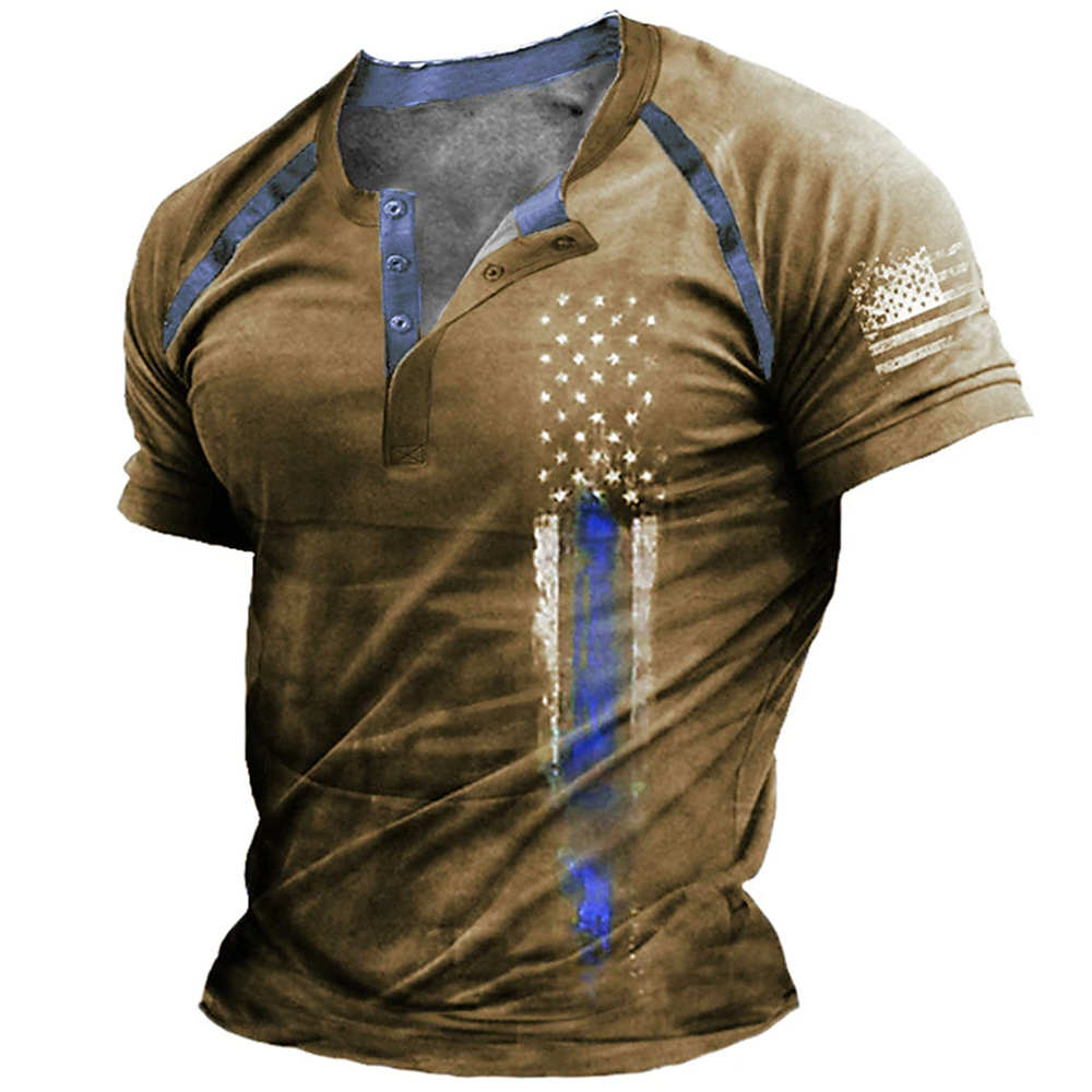 Funny 3D American Flag Print M - đánh giá và giá Summer Clothing Guys