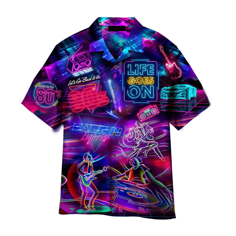 3D Printed Colorful Music Hawa - đánh giá và giá Summer Clothing Guys