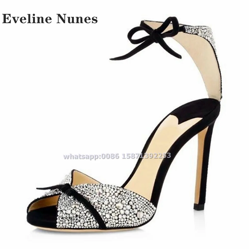 Bow Rhinestone Ankle Strap San - đánh giá và giá Summer Clothing On Sale