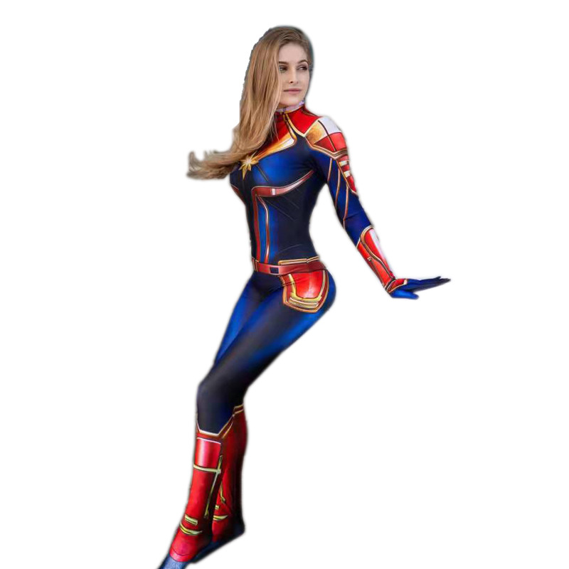 Movie Captain Cosplay Costume  - đánh giá và giá Romper Playsuit Women