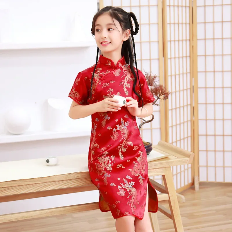 Summer Children Cheongsam Kids - đánh giá và giá Summer Clothing Baby Girl