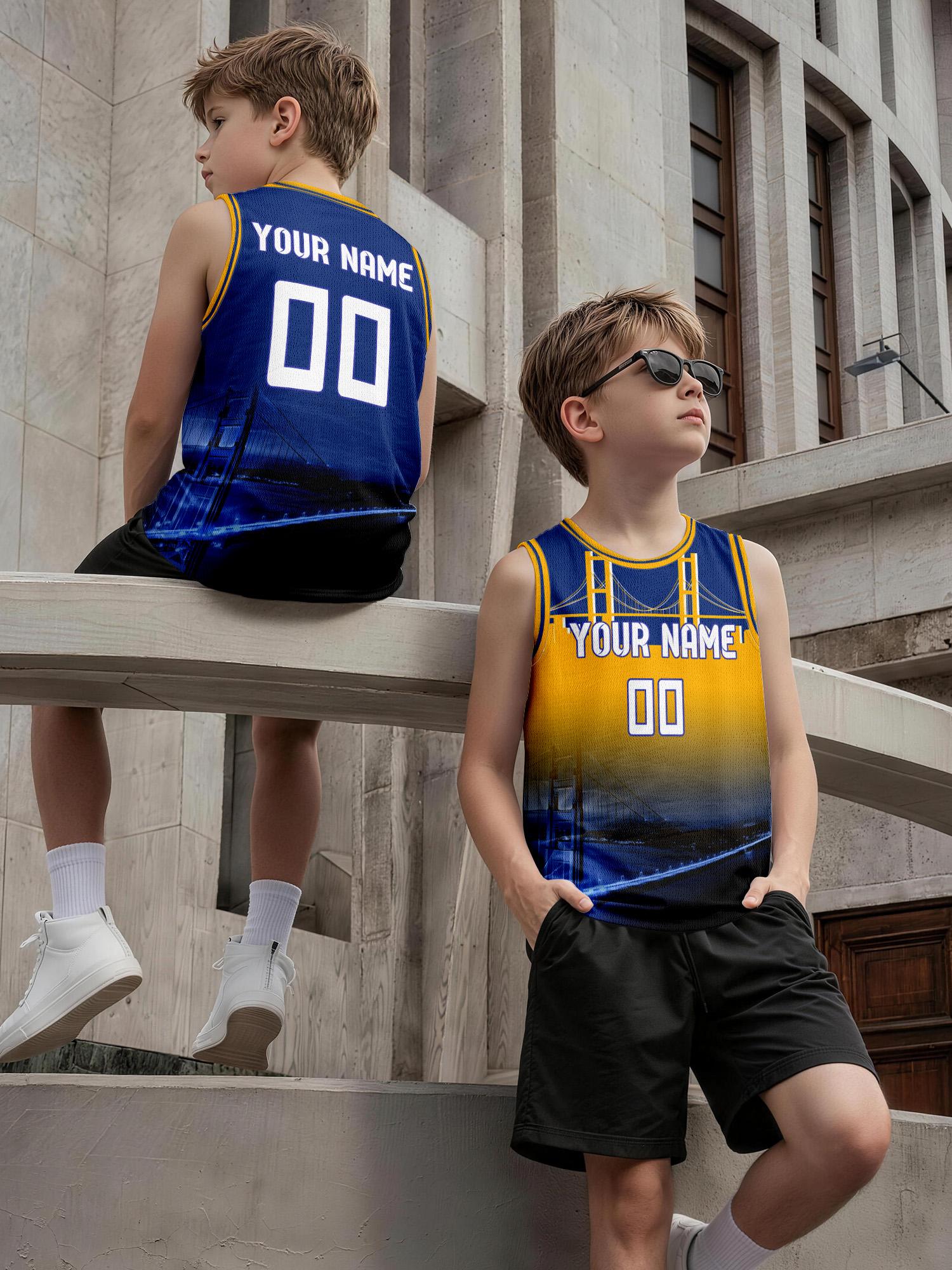 Kids Custom Gradient Basketbal - đánh giá và giá Tank Top Breathable