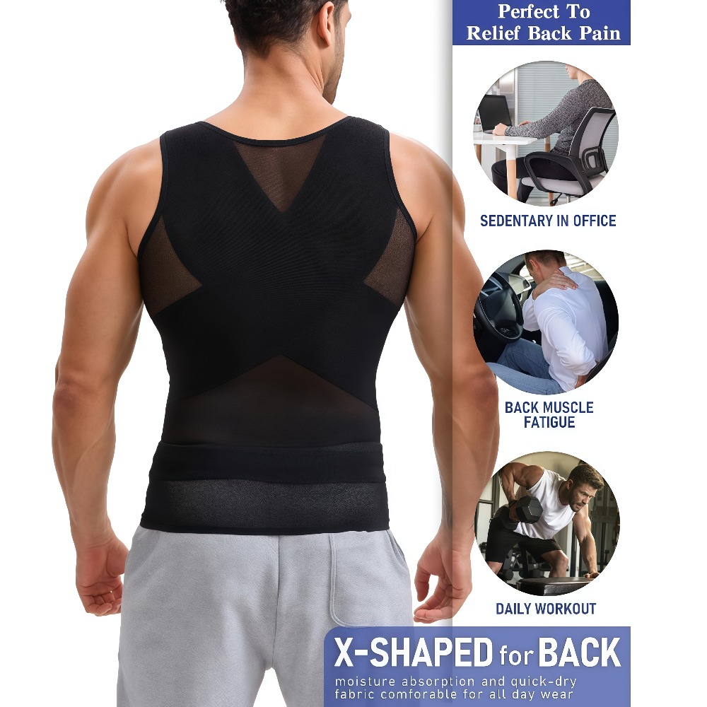 Men's Button Adjustable Shapew - đánh giá và giá Tank Top Breathable