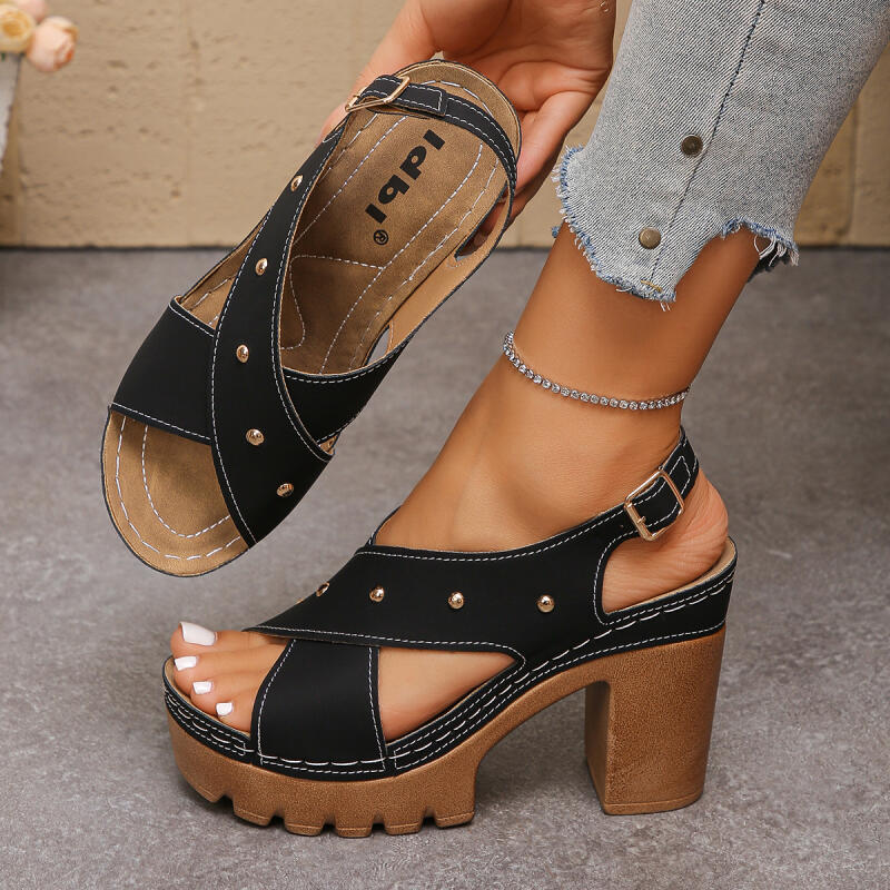 Vintage Super High Heel Cross  - đánh giá và giá Summer Clothing On Sale