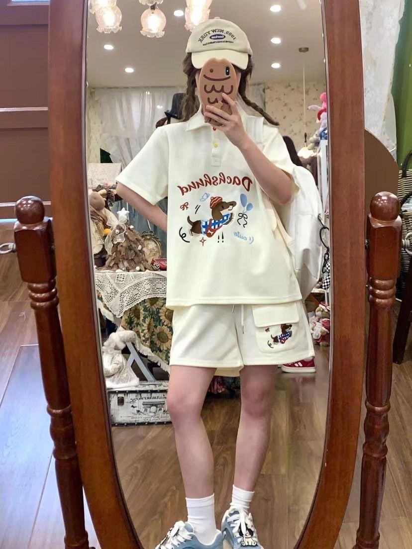 Kawaii Embroidery Dog Japan St - đánh giá và giá Summer Clothing Juniors