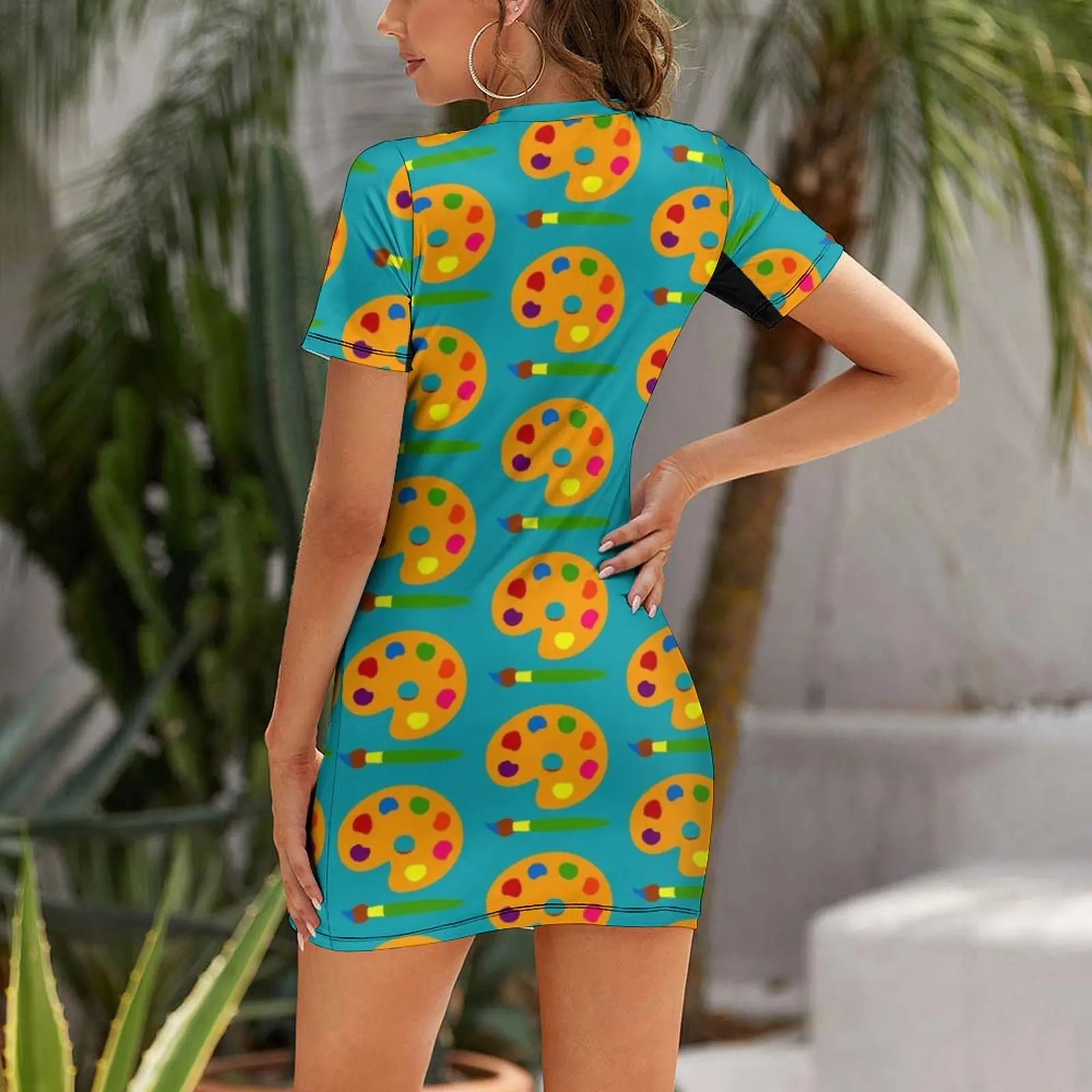 Colorful Paint Palette Short-S - đánh giá và giá Summer Clothing Color Palette